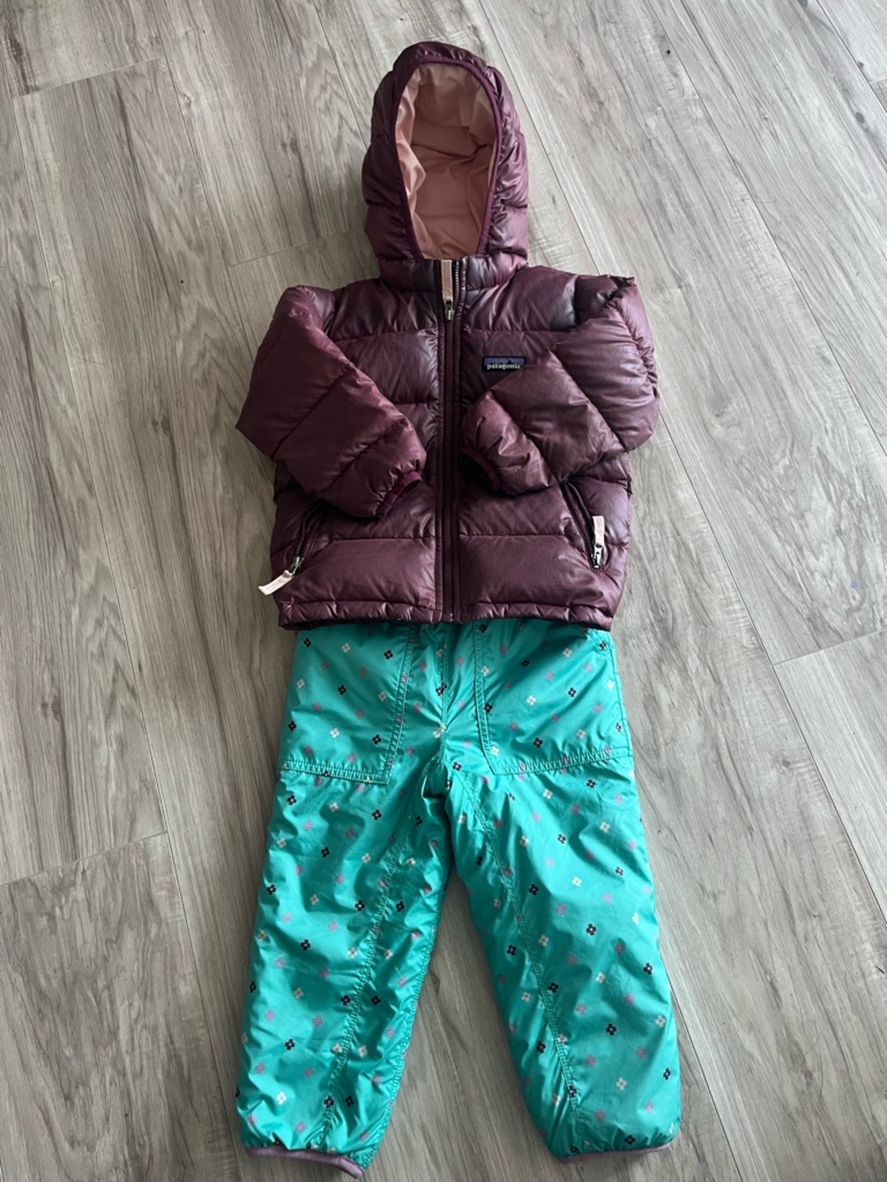 Patagonia Teal Snow Pants & jacket